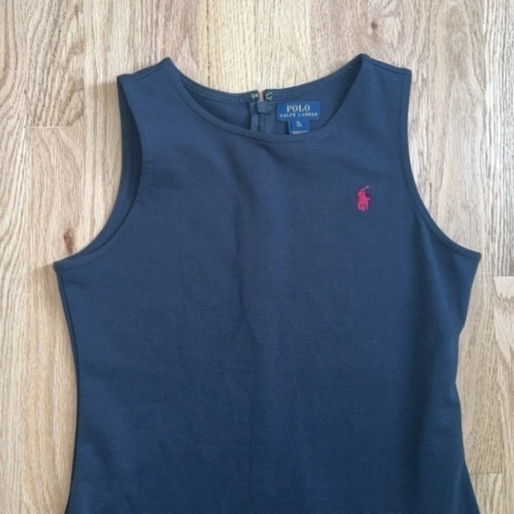 Polo Ralph Lauren Girls Navy Blue Drop Waist Pleated Preppy‎ Dress 16